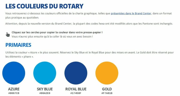 screen couleurs rotary