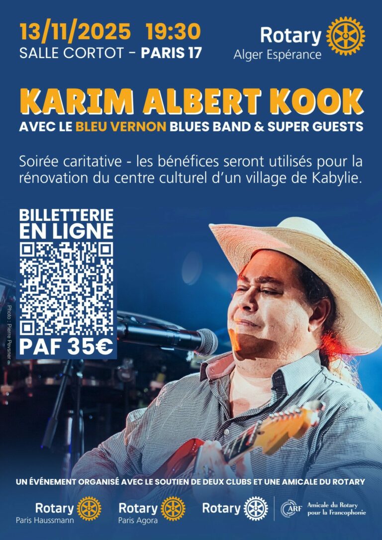 karim albert kook concert blues caritatif