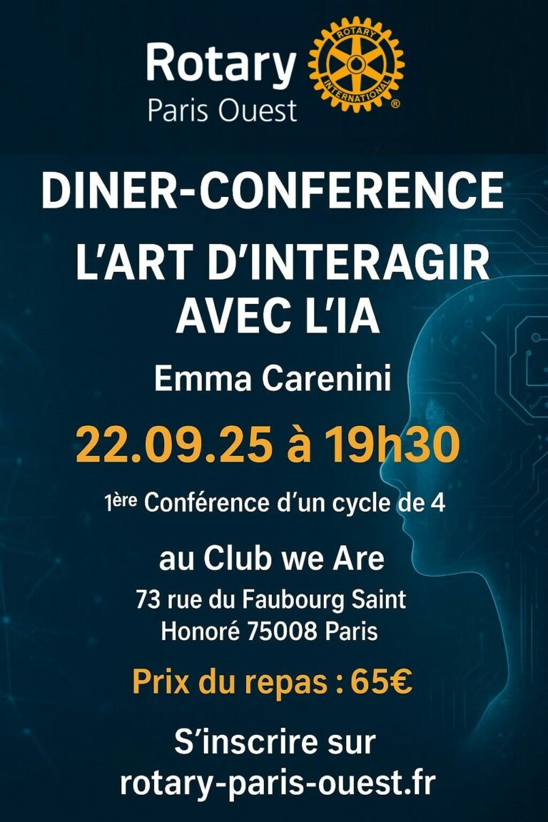rotary paris ouest conference ia