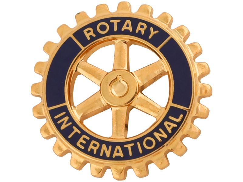 rotary pins insigne or bleu